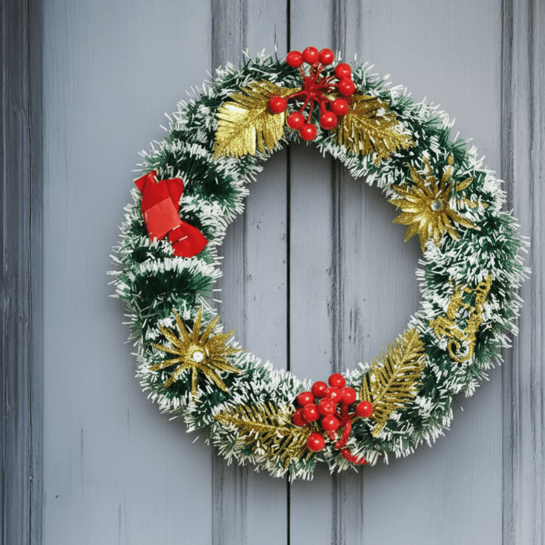 Elegant Christmas Decorative Wreath - Memories Insite